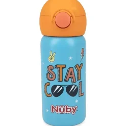 Nuby - Thirsty Kids Aço Inoxidável Flip It Active