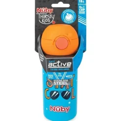 Nuby - Thirsty Kids Aço Inoxidável Flip It Active