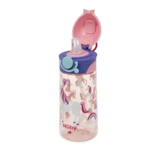 Nuby - Thirsty Kids Flip It Bolt, Unicórnio