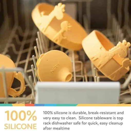 Nuby - Tigela de Alimentação de Baleias em Silicone - Azul