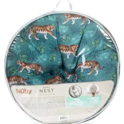 Nuby - Travesseiro espreguiçadeira e travesseiro de amamentação com estampa de tigre do Dr. Talbot