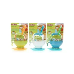 Nuby Garden Fresh Masher e tigela com tampa, as cores podem variar