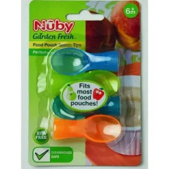 Nuby Garden Fresh pacote com 4 pontas de colher para alimentos