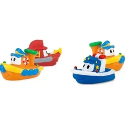 Nuby Tub Tugs Bath Floaties Pacote com 2, Estilos Podem Variar