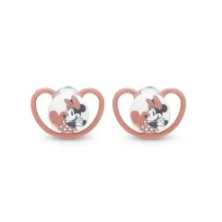 Nuk - 2 unidades de chupeta Disney Space Minnie Mouse, 0/6M