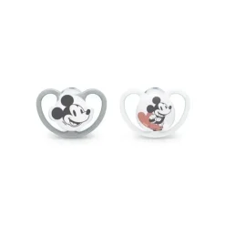 Nuk - 2 unidades de chupeta Disney Space Mickey Mouse, 0/6M