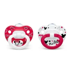 NUK - 2 unidades de chupetas ortodônticas Mickey/Minnie Mouse, 6/18M