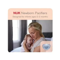 Nuk - 2 unidades de chupeta para recém-nascido, menino, 0/2M