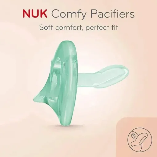 NUK - 3 unidades de chupetas ortodônticas confortáveis, 6/18M