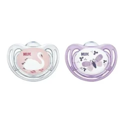 Nuk - Chupeta 2 Pk Tamanho 1 Fluxo de Ar, Estojo Misto
