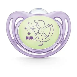 Nuk - Chupeta Airflow Glow In Dark, Girl, Tamanho 1