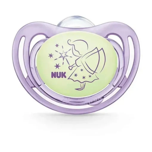 Nuk - Chupeta Airflow Glow In Dark, Girl, Tamanho 1