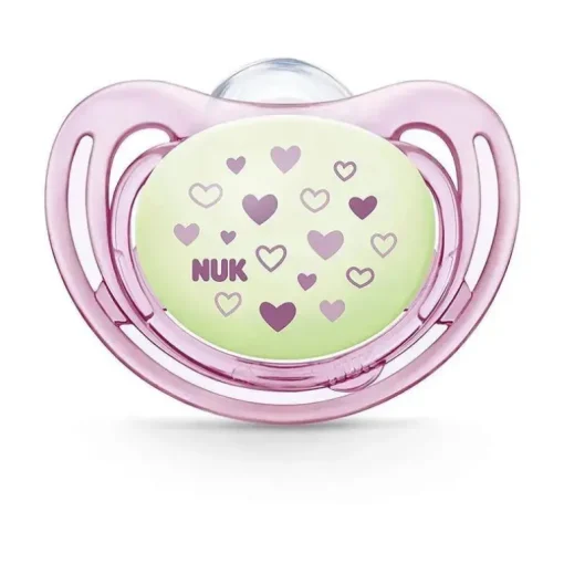 Nuk - Chupeta Airflow Glow In Dark, Girl, Tamanho 1