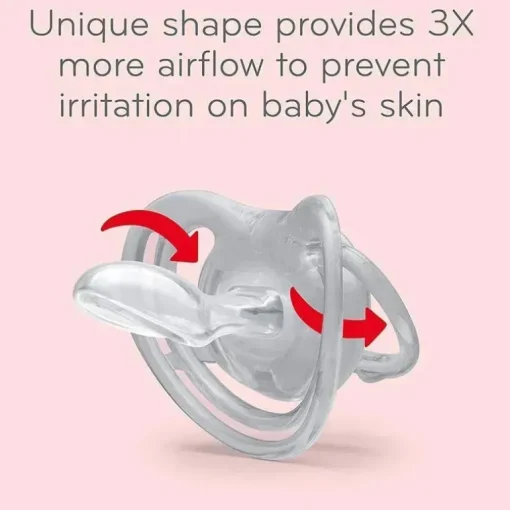 Nuk - Chupeta Airflow Glow In Dark, Girl, Tamanho 1