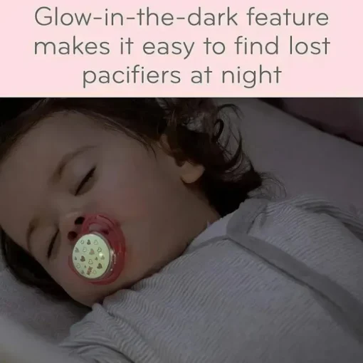 Nuk - Chupeta Airflow Glow In Dark, Girl, Tamanho 1