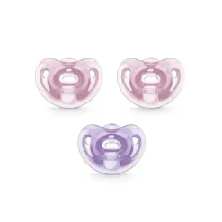 Nuk - Chupeta Comfy Duet, Tamanho 1, Menina, 2Pk