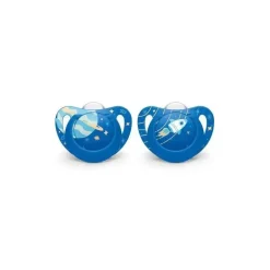 Nuk - Chupeta Genius Tamanho 2, 2 Pk Outer Space Theme, Boy