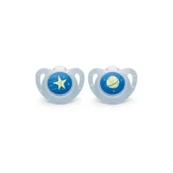 Nuk - Chupeta Genius Tamanho 1, 2 Pk Outer Space Theme, Boy