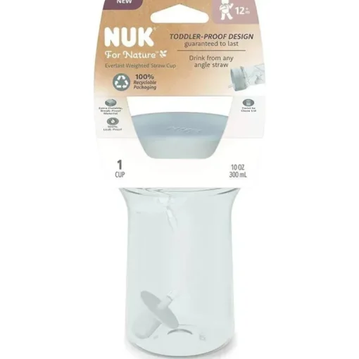 NUK - Copo de palha com peso Nature Everlast