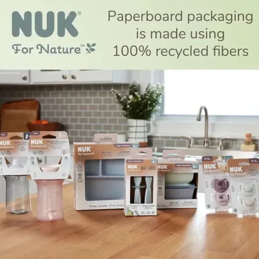 NUK - Copo de palha com peso Nature Everlast