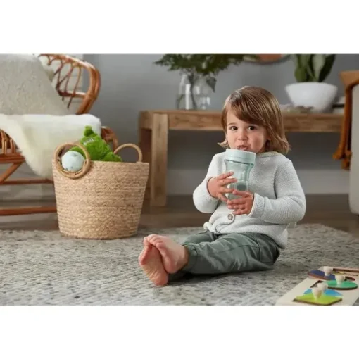 Nuk - for Nature Copo de palha com peso Everlast, sem BPA, copo com canudinho à prova de derramamento