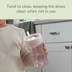 NUK - For Nature Everlast Weighted Straw Cup, 10 Oz