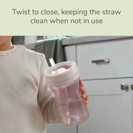 NUK - For Nature Everlast Weighted Straw Cup, 10 Oz