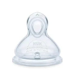Nuk - garrafa anticólica de fluxo suave de 10 onças, elefante azul 3 unidades