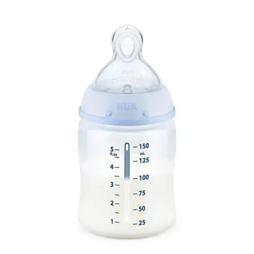 Nuk - Garrafa para bebê menino de 5 onças e 3 unidades com fluxo suave