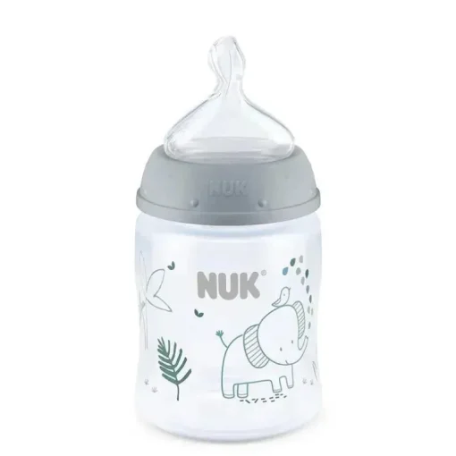 Nuk - mamadeira anti-cólica de fluxo suave de 5 onças, elefante
