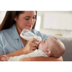 Nuk - Mamadeiras Simply Natural com conjunto de presente SafeTemp, rosa, 4 mamadeiras, 3 chupetas e 2 bicos de mamadeira de reposição