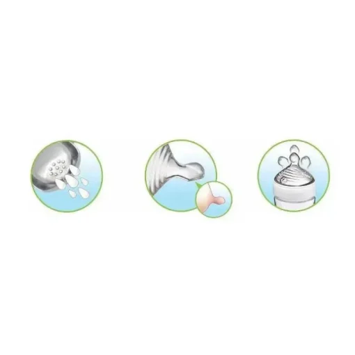 Nuk - mamilo de fluxo rápido simplesmente natural 2Pk