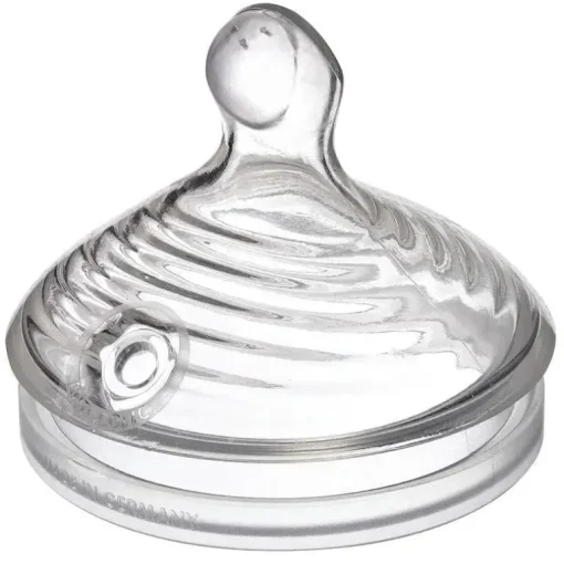 Nuk - Mamilos para garrafa de fluxo lento simplesmente naturais, pacote com 2