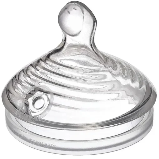 Nuk - Mamilos para garrafa de fluxo lento simplesmente naturais, pacote com 2