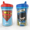 Nuk - Pacote com canudinho de bico rígido isolado Liga da Justiça 9 oz 2