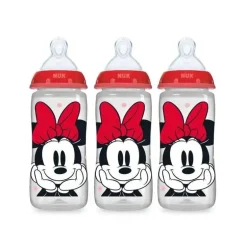Nuk - Pacote de conjunto de mamadeira e chupeta Minnie Mouse para recém-nascidos