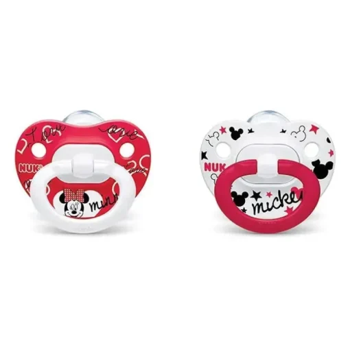 Nuk - Pacote de conjunto de mamadeira e chupeta Minnie Mouse para recém-nascidos