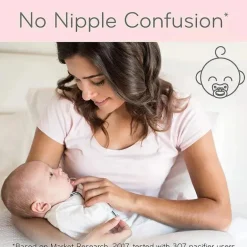 Nuk - Pacote de conjunto de mamadeira e chupeta Minnie Mouse para recém-nascidos