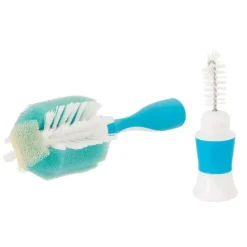 Nuk - Pincel para garrafas de tripla ação, azul/branco