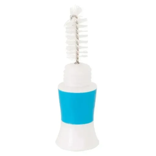 Nuk - Pincel para garrafas de tripla ação, azul/branco