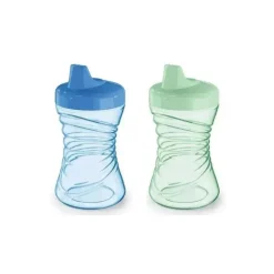 Nuk - 2Pk Boy Fun Grips Copo com canudinho de bico duro 10 onças