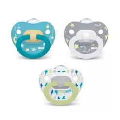 NUK - 3Pk Classic Pacifier Value Pack, 6/18M