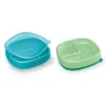 Nuk - placas de sucção e tampa, cores sortidas, pacote com 2, mais de 6 meses, azul e verde