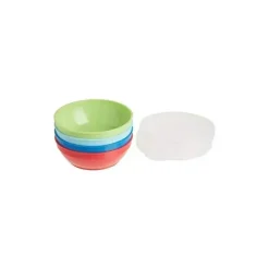 Nuk First Essentials Bunch-A-Bowls, Cores Sortidas 4-Pack
