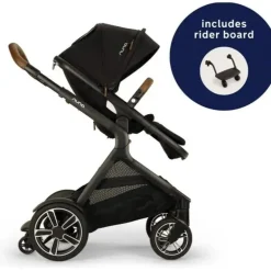 Nuna - carrinho DEMI Next com Rider Board, Caviar