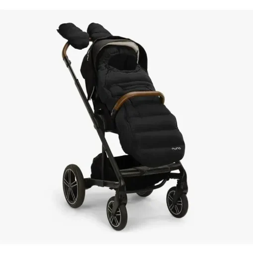 Nuna - Conjunto de carrinho de inverno, protetor de pés e luvas - Caviar