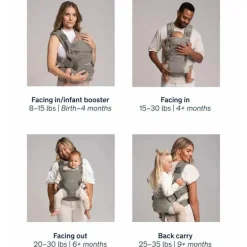 Nuna - CUDL Clik 4 em 1 Baby Carrier, Jeans