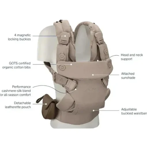 Nuna - Cudl Luxe Carrier Suavizado, Quartzo