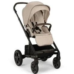 Nuna - Mixx Next Carrinho de Bebê com Fivela Magnética, Biscotti