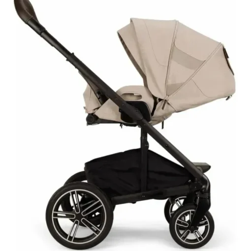 Nuna - Mixx Next Carrinho de Bebê com Fivela Magnética, Biscotti